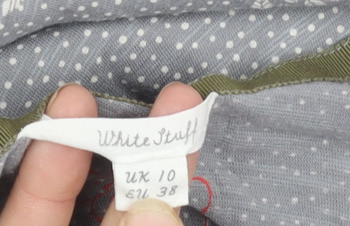 Womens UK Size 10 White Stuff Grey Basic Blouse