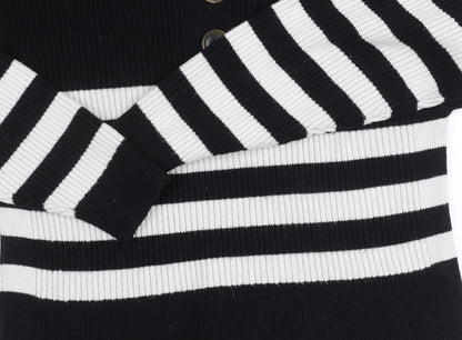 Womens UK Size 12 MNG Black Pullover Jumper