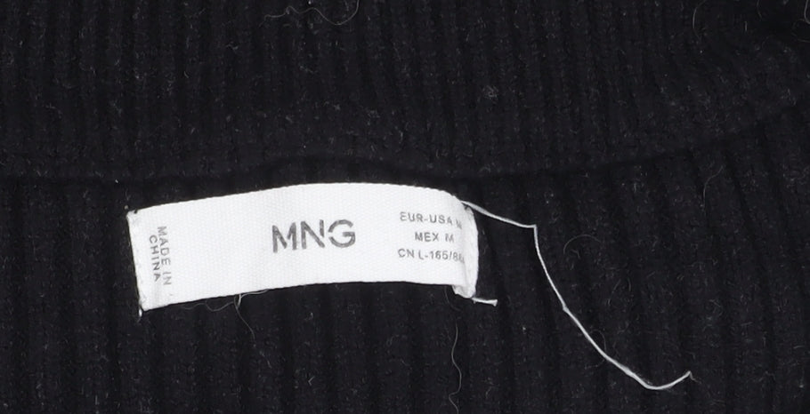Womens UK Size 12 MNG Black Pullover Jumper