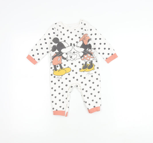 Disney Unisex Babygrow 6-9M Multicoloured Mickey Minnie