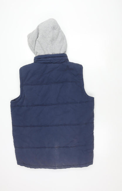 Mens UK Size M Lazy Jacks Blue Puffer Jacket