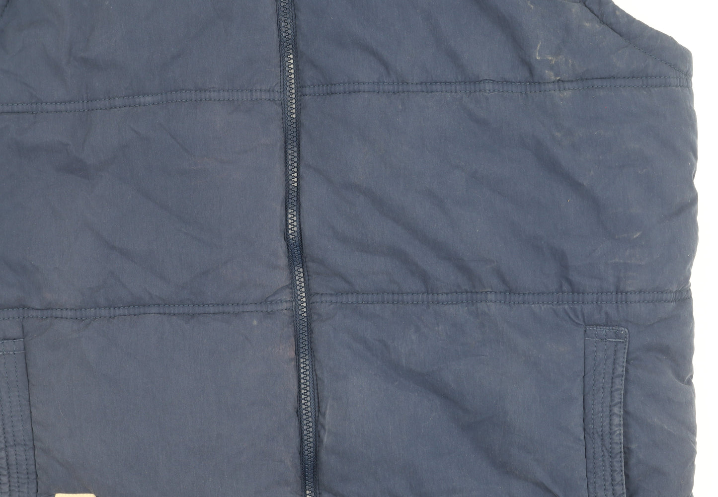 Mens UK Size M Lazy Jacks Blue Puffer Jacket