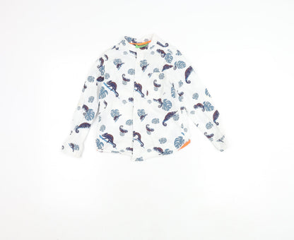 Mountain Warehouse Boys Animal Print Long Sleeve Shirt, 5-6 Years, White