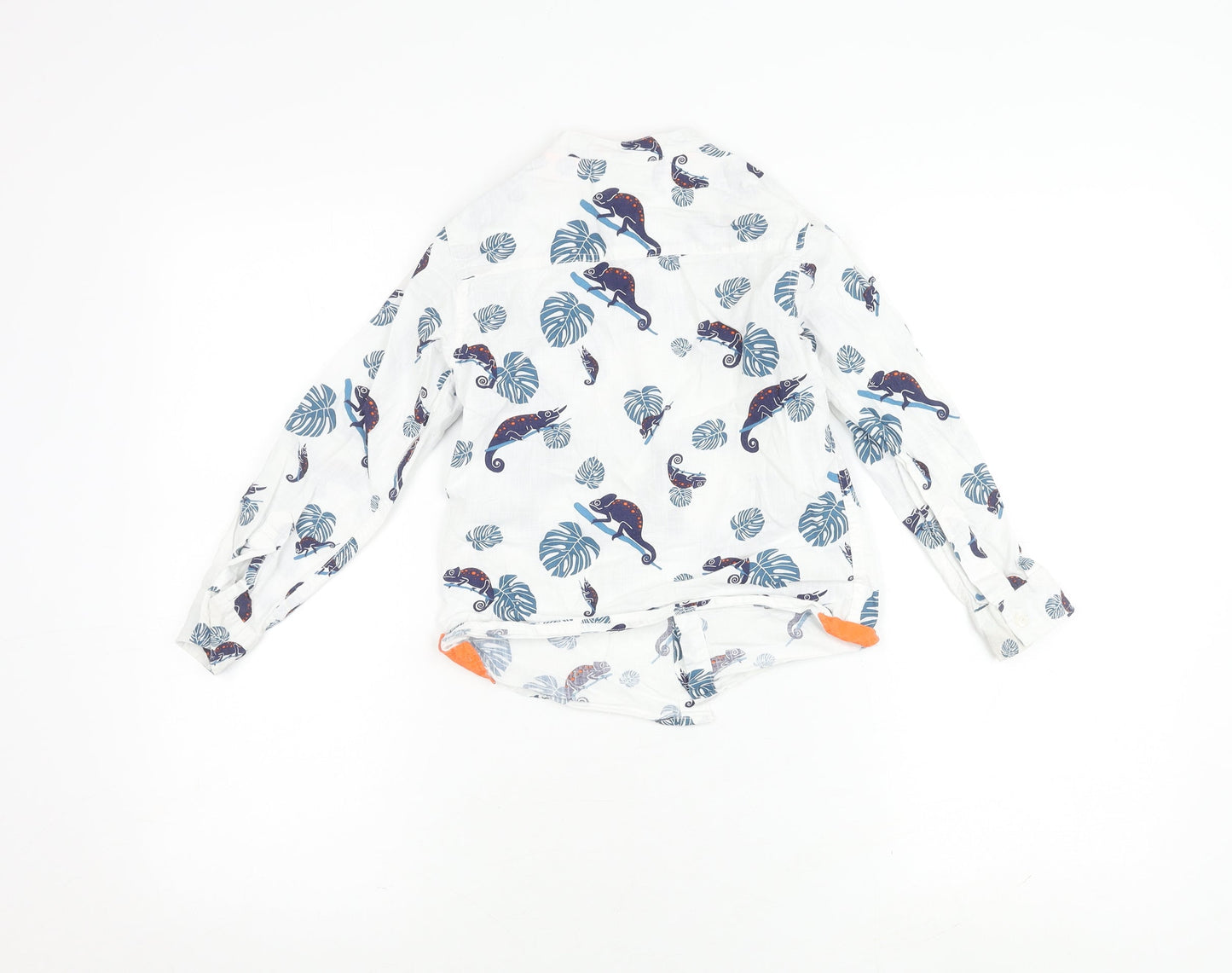 Mountain Warehouse Boys Animal Print Long Sleeve Shirt, 5-6 Years, White
