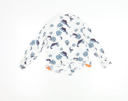 Mountain Warehouse Boys Animal Print Long Sleeve Shirt, 5-6 Years, White