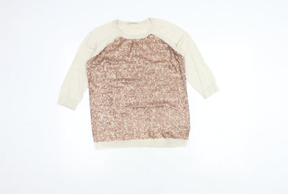 Womens UK Size 6 Whistles Ivory Pullover Jumper