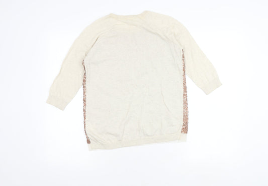 Womens UK Size 6 Whistles Ivory Pullover Jumper