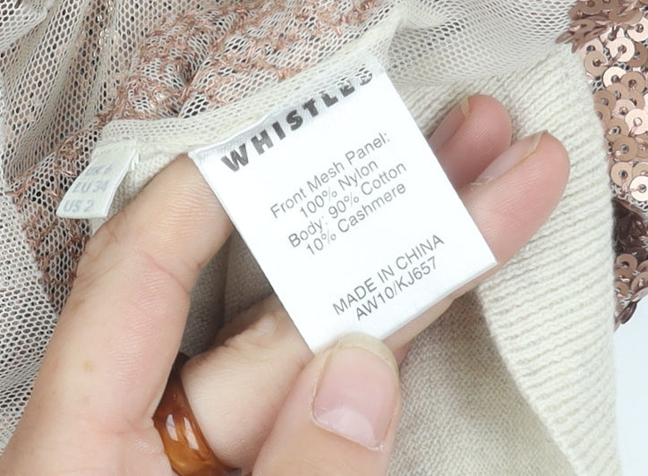 Womens UK Size 6 Whistles Ivory Pullover Jumper