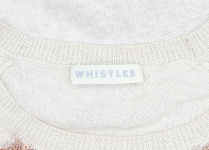 Womens UK Size 6 Whistles Ivory Pullover Jumper