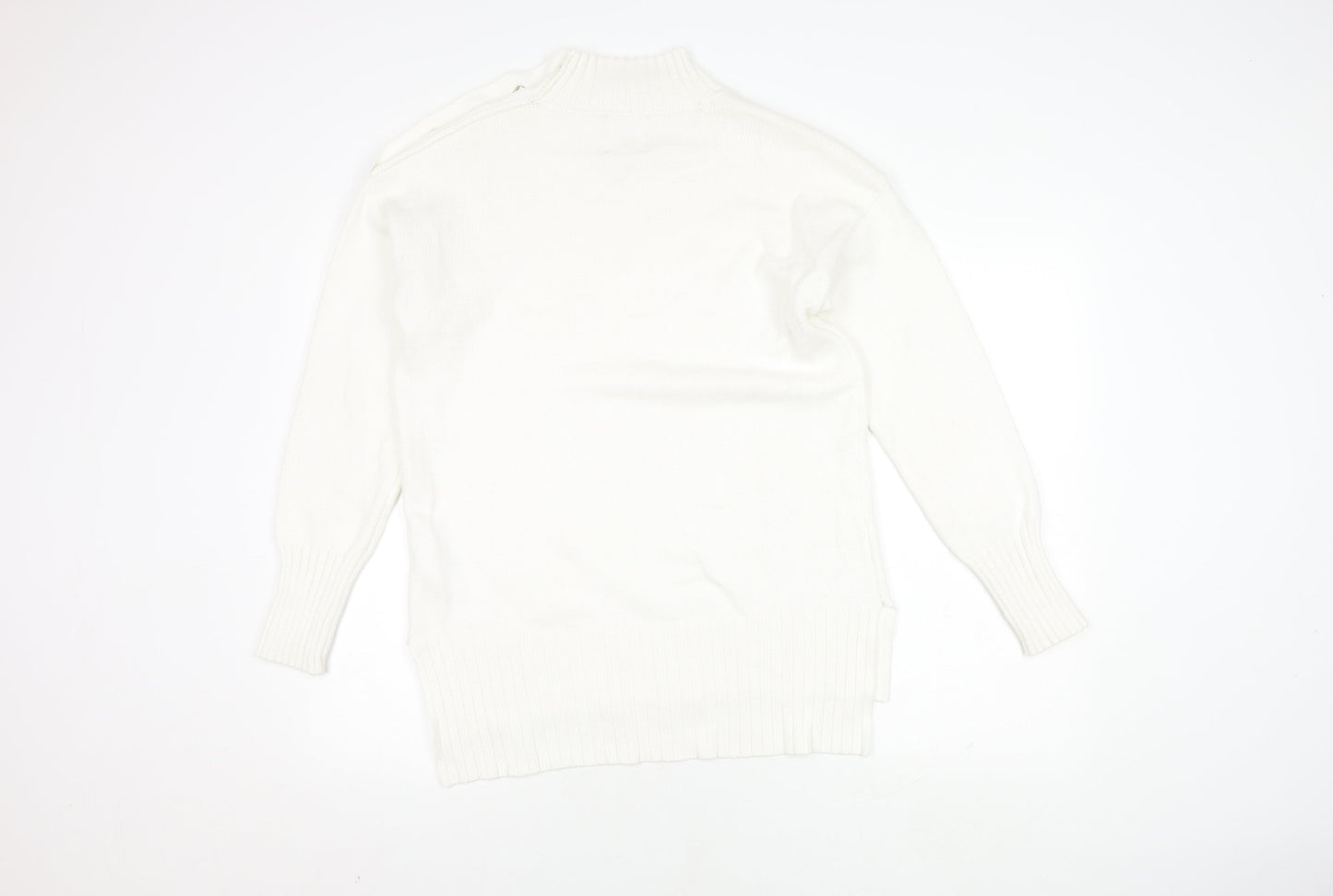 Womens UK Size M River Island White Pullover Jumper