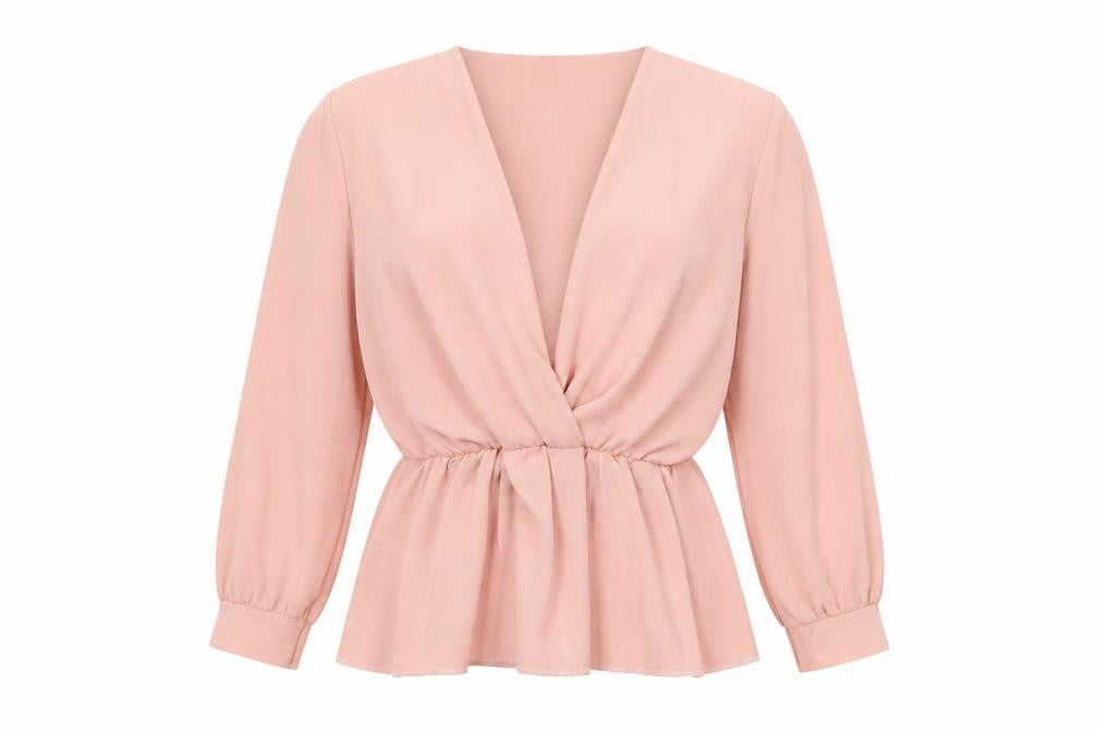 Womens UK Size 12 Boohoo Pink Basic Blouse