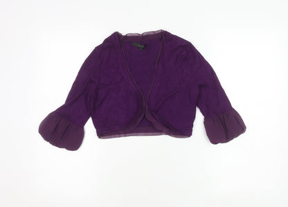 Coast Women's Purple Shrug XS Balloon Sleeve