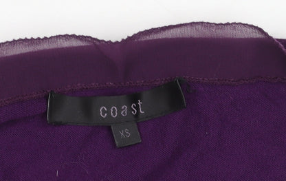 Coast Women's Purple Shrug XS Balloon Sleeve