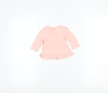 Disney Baby Pink Long Sleeve Minnie Mouse Top 0-3 Months