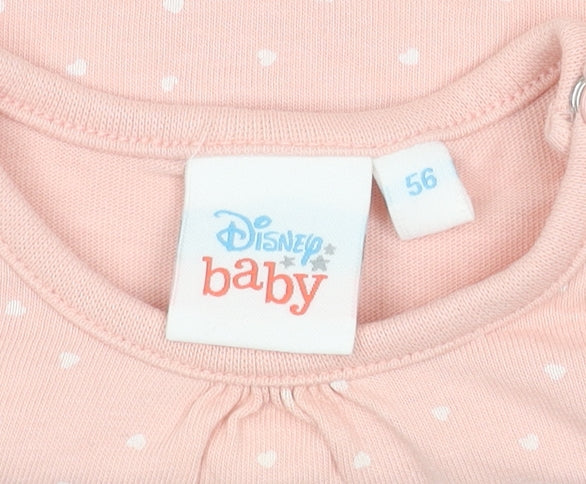 Disney Baby Pink Long Sleeve Minnie Mouse Top 0-3 Months