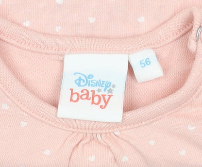 Disney Baby Pink Long Sleeve Minnie Mouse Top 0-3 Months