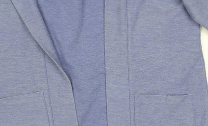 Damart Women's Purple Open Front Cardigan Size 14 with Pockets