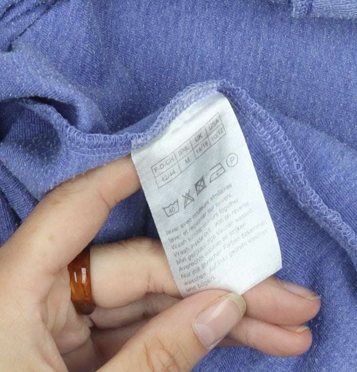 Damart Women's Purple Open Front Cardigan Size 14 with Pockets