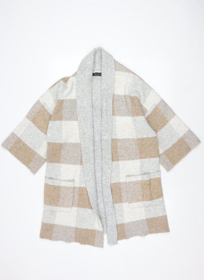 Womens UK Size M Marks and Spencer Beige Cardigan Jumper