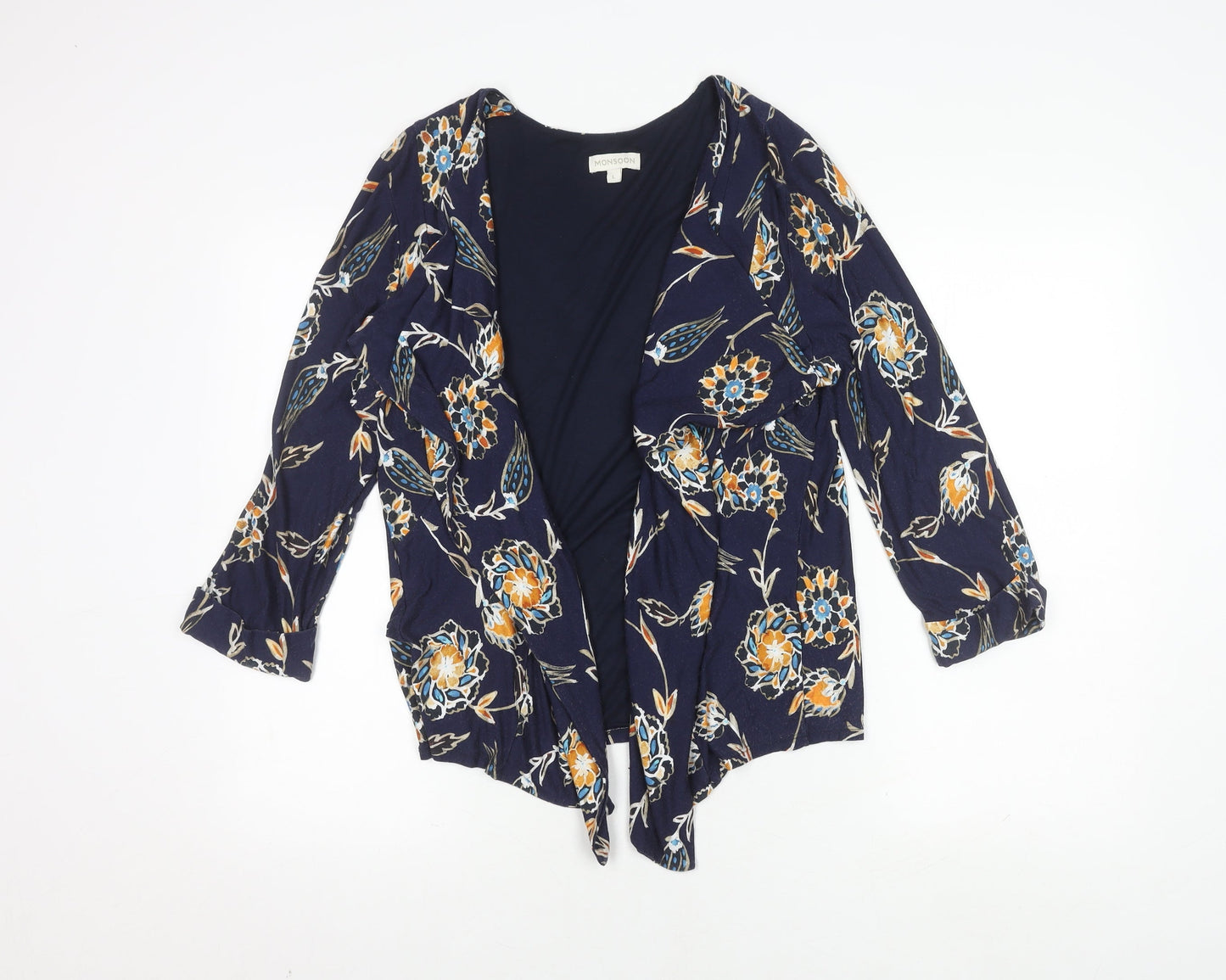 Womens UK Size L Monsoon Blue Cardigan Jumper