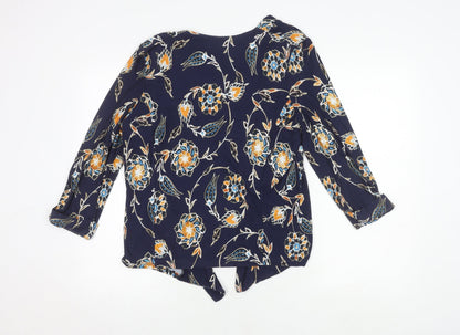 Womens UK Size L Monsoon Blue Cardigan Jumper
