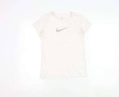 Teens UK Size L Nike White Basic T-Shirt