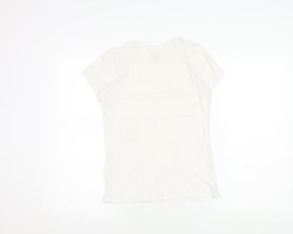 Teens UK Size L Nike White Basic T-Shirt