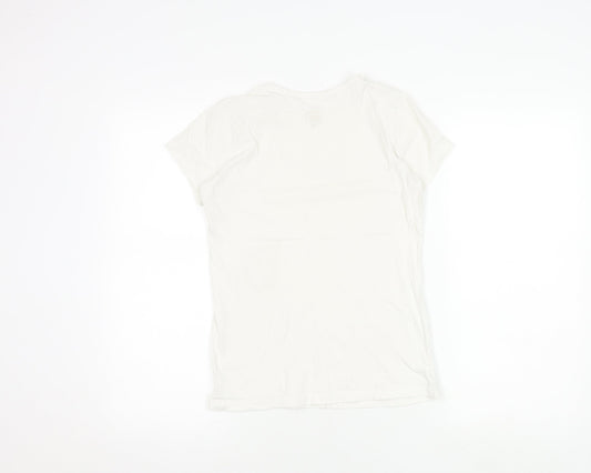Teens UK Size L Nike White Basic T-Shirt
