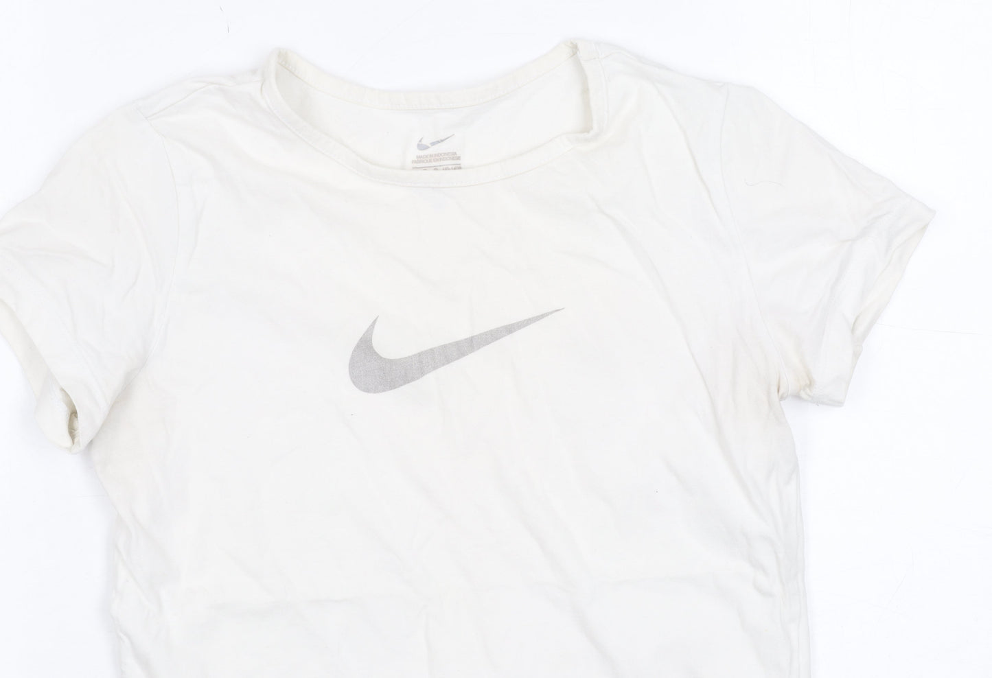 Teens UK Size L Nike White Basic T-Shirt