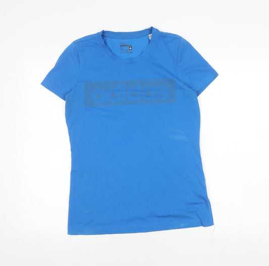 Adidas Men's M Blue Crew Neck Short Sleeve T-Shirt