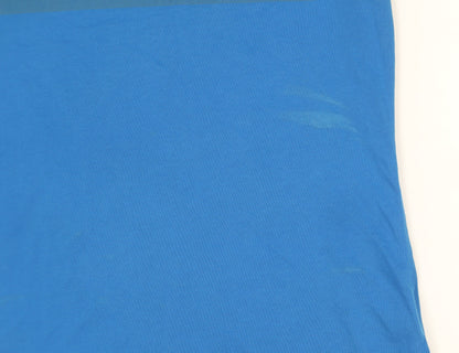 Adidas Men's M Blue Crew Neck Short Sleeve T-Shirt