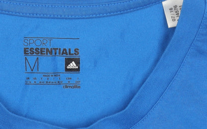 Adidas Men's M Blue Crew Neck Short Sleeve T-Shirt