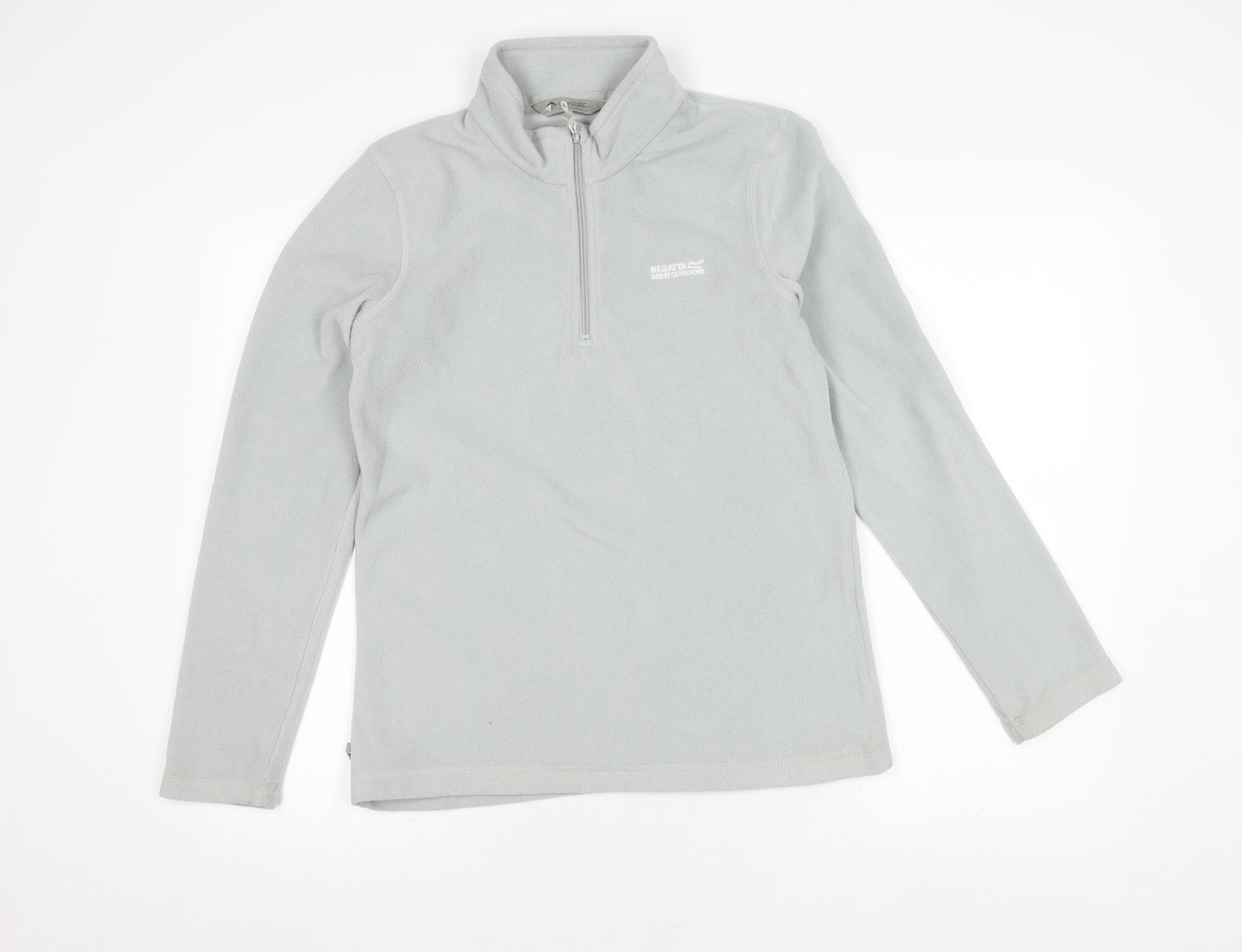 Regatta Women's Grey Full Zip Fleece Sweatshirt Size 10