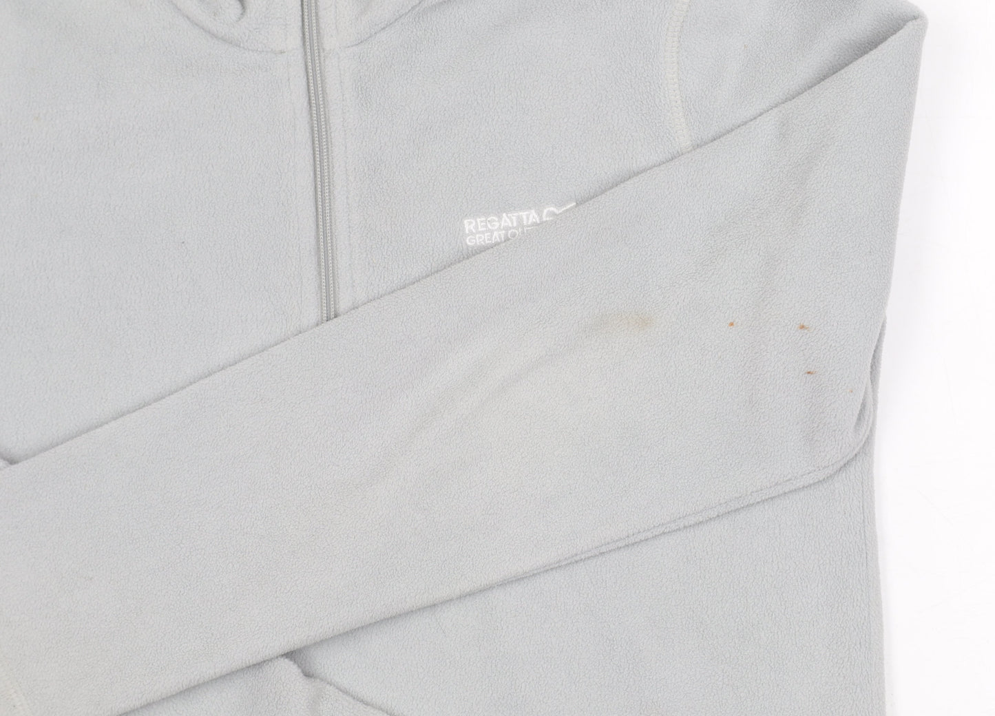 Regatta Women's Grey Full Zip Fleece Sweatshirt Size 10