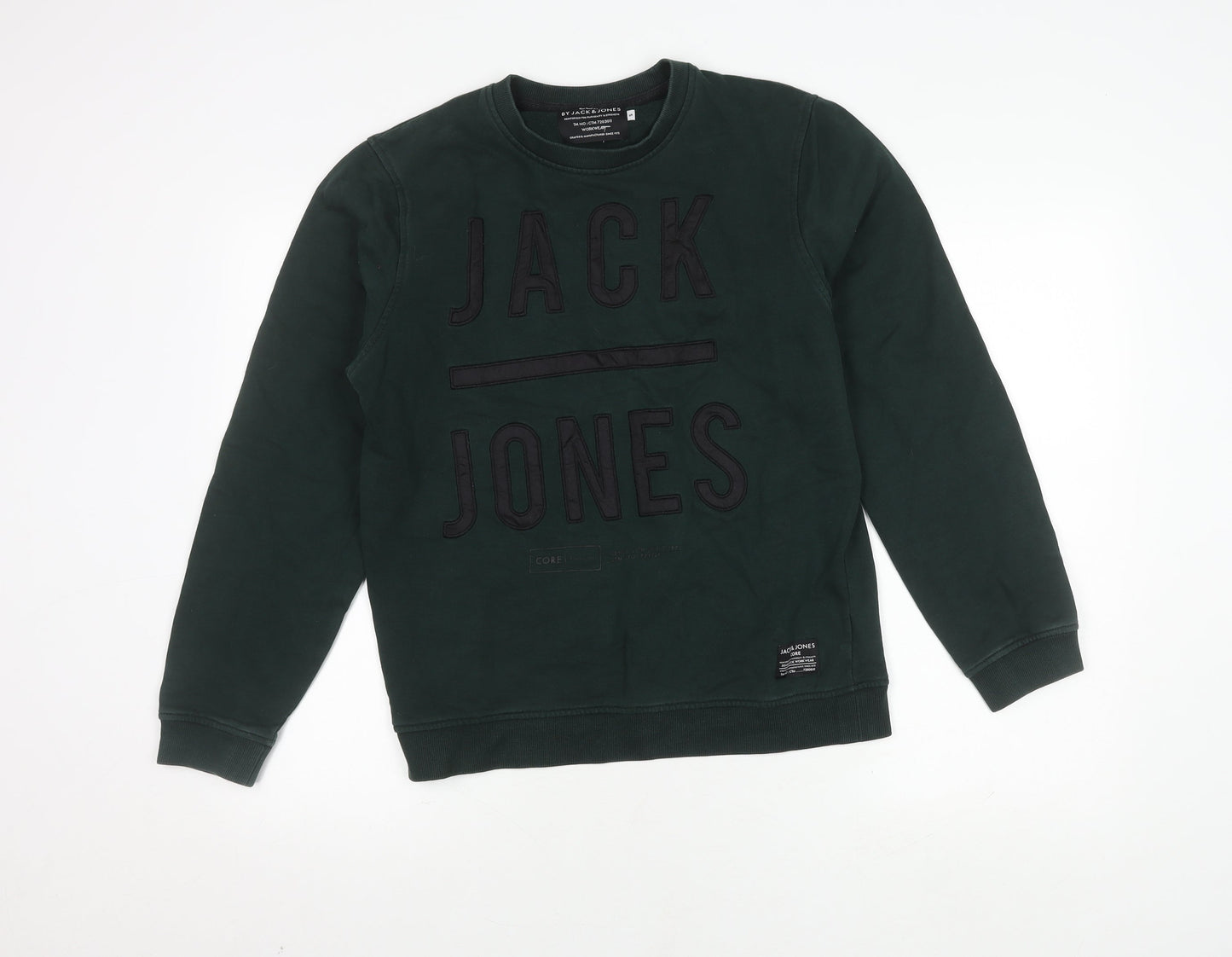 Mens UK Size S JACK & JONES Green Pullover Sweatshirt