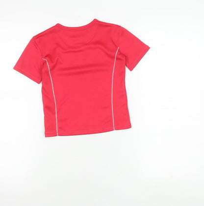 Regatta Girls Red T-Shirt 3-4 Years Lightweight Activewear