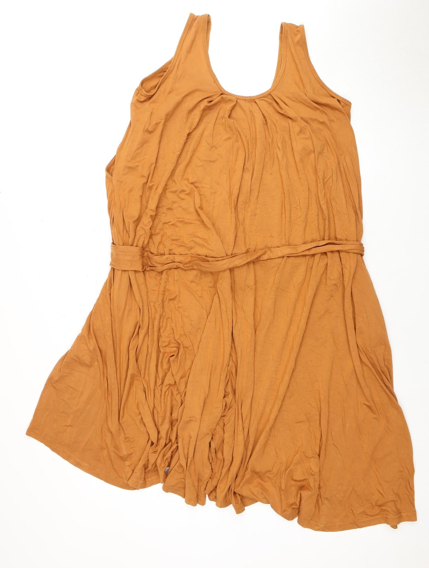 Mode at Home Women's Brown Sleeveless Playsuit Size 6