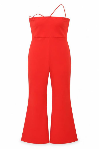 Womens UK Size 14 Quiz One-Piece Red Playsuit
