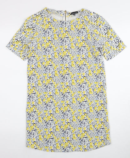 Warehouse Women's Floral Shift Dress Size 10 - Multicoloured