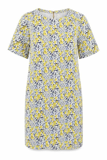 Warehouse Women's Floral Shift Dress Size 10 - Multicoloured