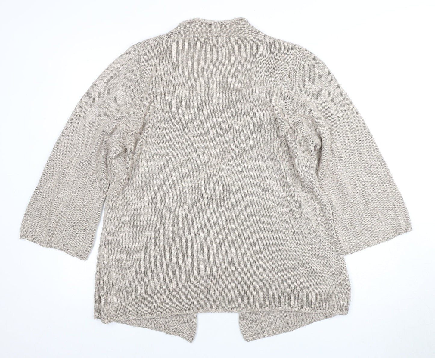 Womens UK Size 24 Marks and Spencer Beige Cardigan Jumper