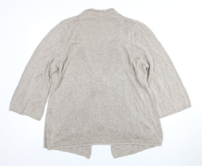 Womens UK Size 24 Marks and Spencer Beige Cardigan Jumper