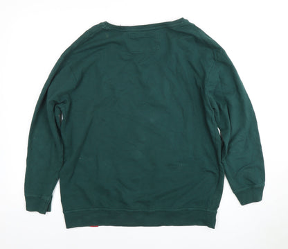 Womens UK Size 12 Disney Green Pullover Sweatshirt