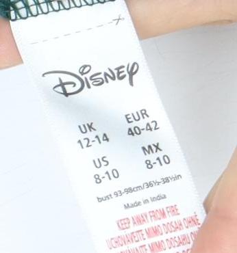 Womens UK Size 12 Disney Green Pullover Sweatshirt