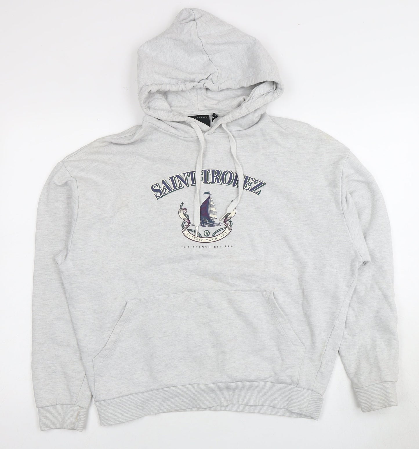 Mens UK Size S ASOS Grey Pullover Hoodie