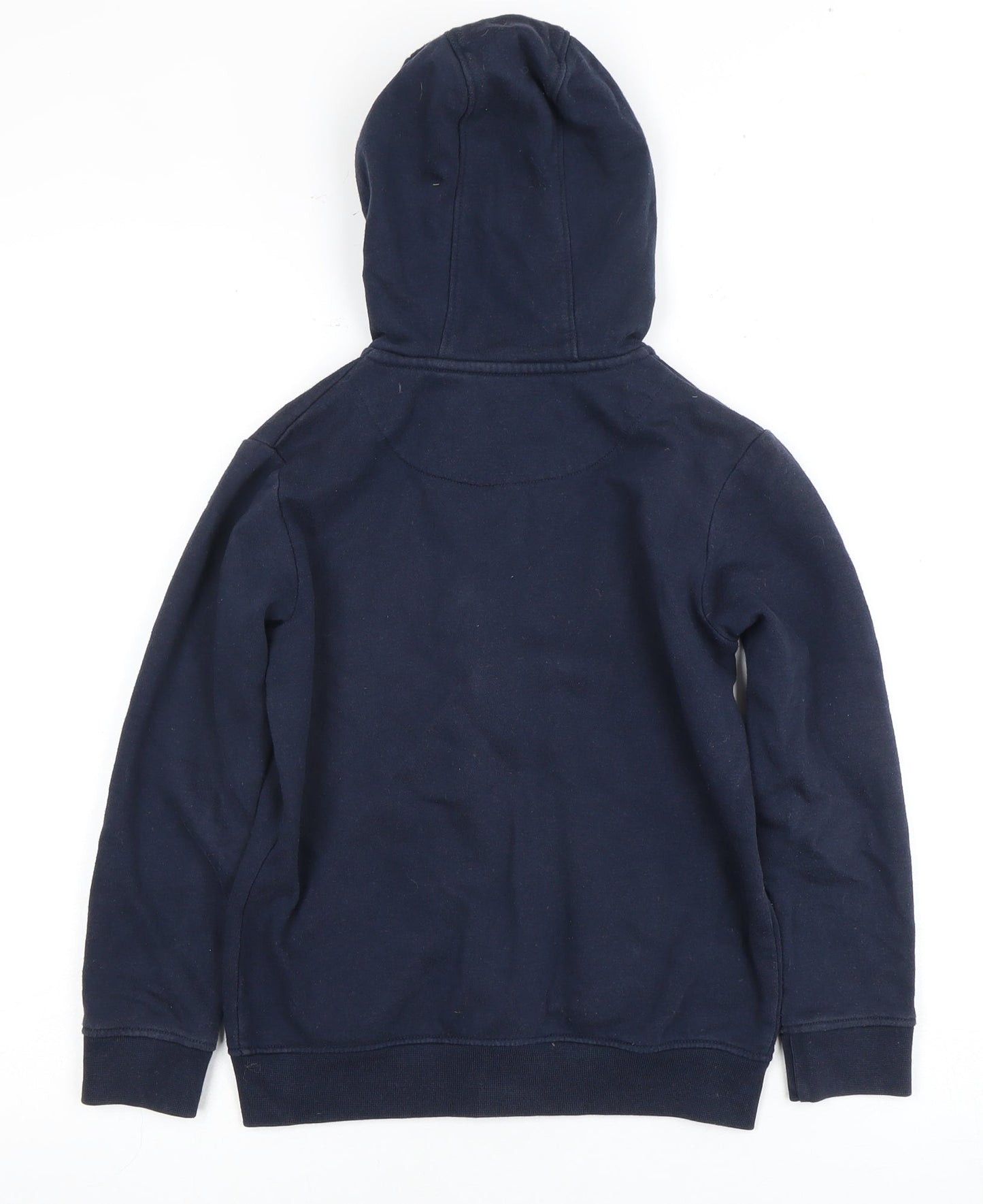 Farah Boys Full Zip Blue Hoodie, Size 8-9 Y, Hooded, Pockets