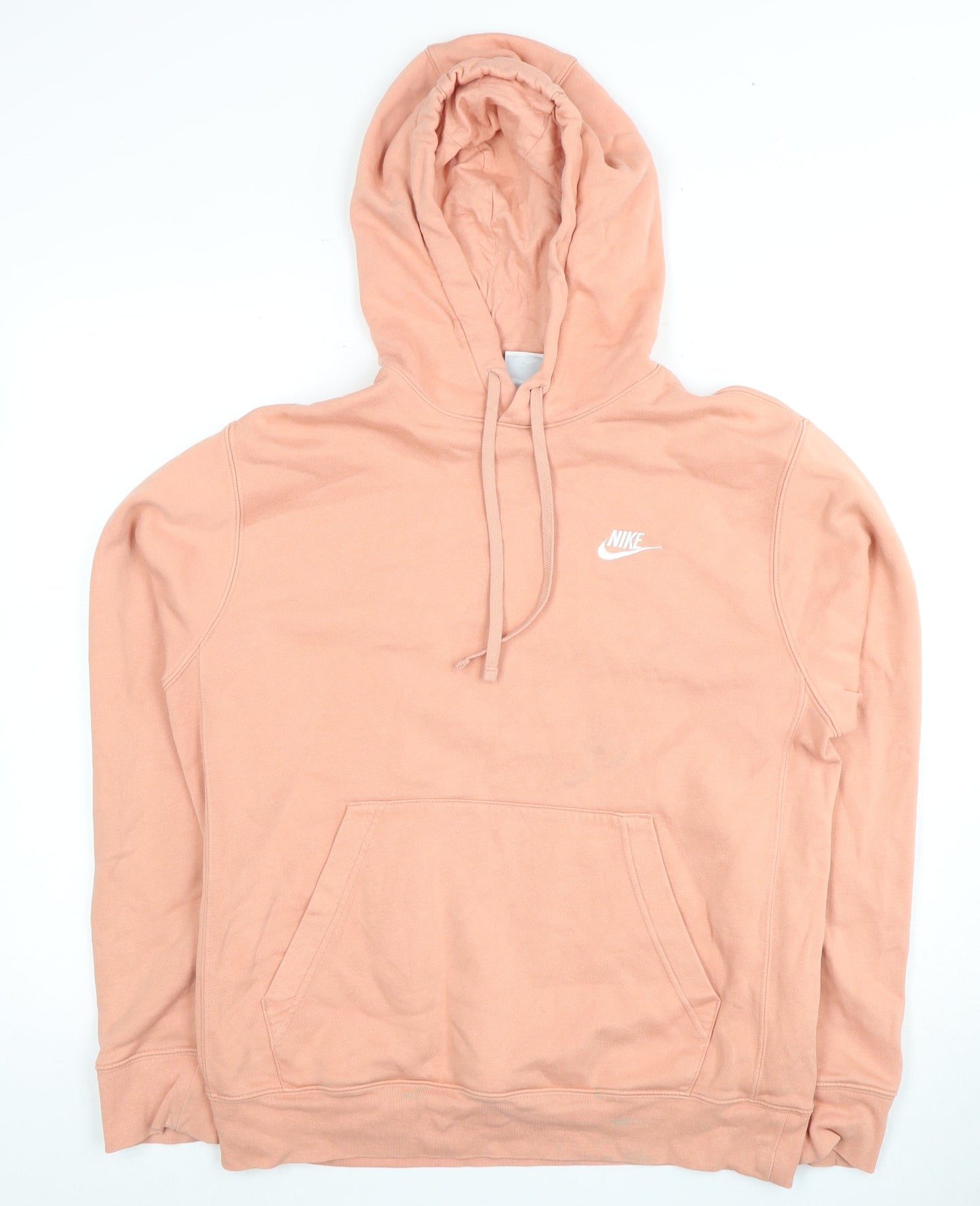 Nike Women's Pink Hoodie - Size S, Logo Accents