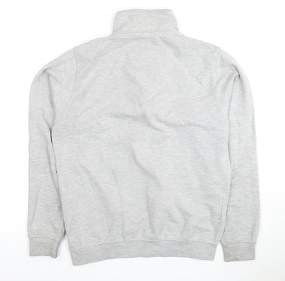 Bloc Unisex Adults Grey Full Zip Sweatshirt Size 12
