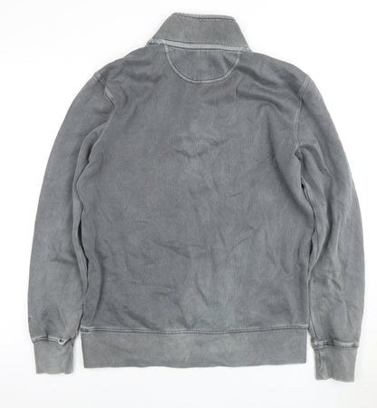 Mens UK Size XS American Eagle Grey 1/4 Zip Sweatshirt