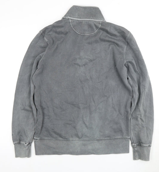 Mens UK Size XS American Eagle Grey 1/4 Zip Sweatshirt